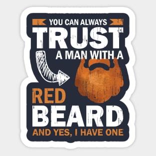 Red Beard Sticker